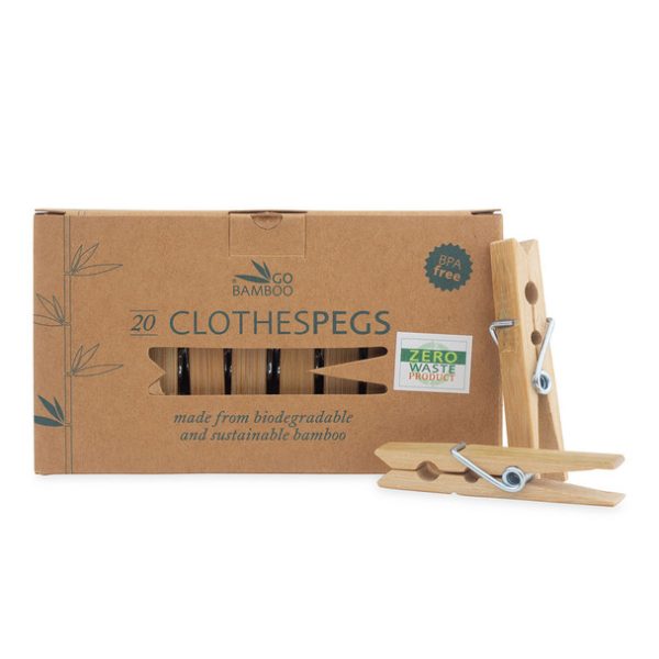 Go Bamboo Eco Clothes Pegs